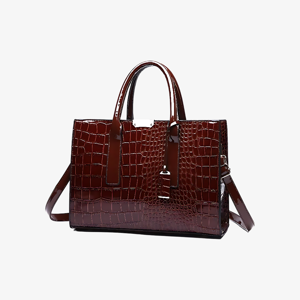 The Luxe Croc Tote